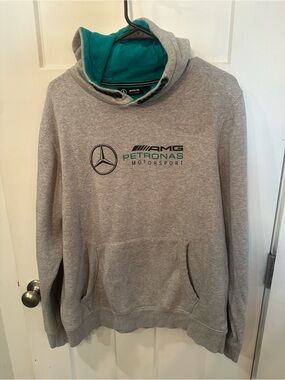 Mercedes AMG Petronas Gray Hoodie with Teal Interior New Condition